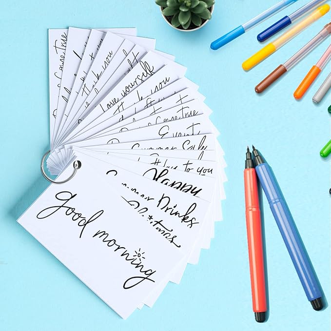 300 Pack White Blank Index Cards 4x6 Thick Paper, Goefun 80lb Heavyweight CardStock Unlined Notecards for Postcards, Photo Paper, Recipe Cards