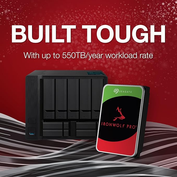 Seagate IronWolf Pro 28TB Enterprise NAS Internal HDD Hard Drive – CMR 3.5 Inch SATA 6Gb/s 7200 RPM 512MB Cache for RAID Network Attached Storage, Rescue Services (ST28000NT000)