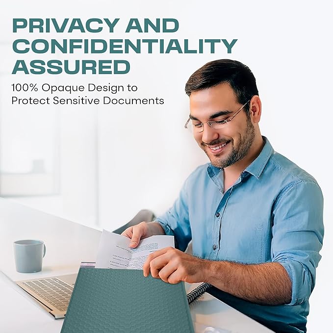 Green Small Bubble Mailers 4x8 Inch #000 | Thick Padded Poly Bubble Mailer Envelopes | 1000 Pack Bulk | Trading Card Sports Card Shipping