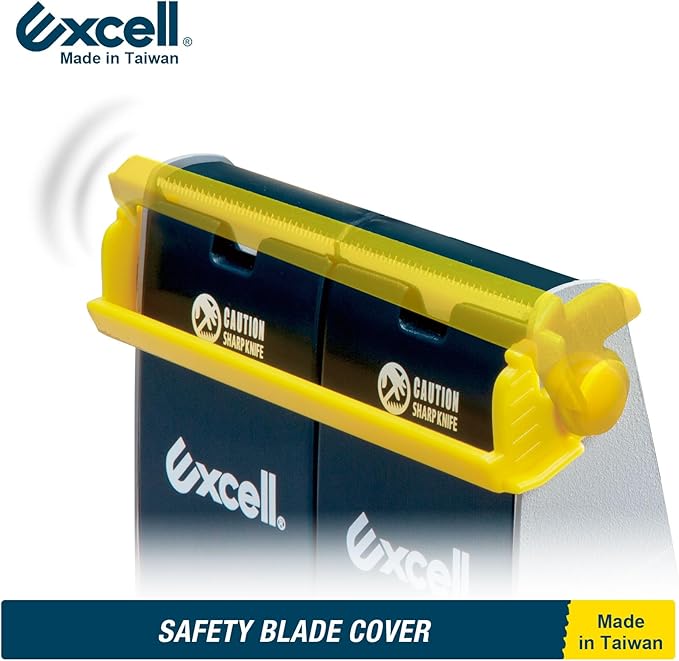 Excell Heavy Duty Steel Desk Tape Dispenser (4" Wide) with Safety Blade Cover, Desk Top Dispenser for Home,Office, Shop, Retail Store and Warehouse Wrapping Purpose