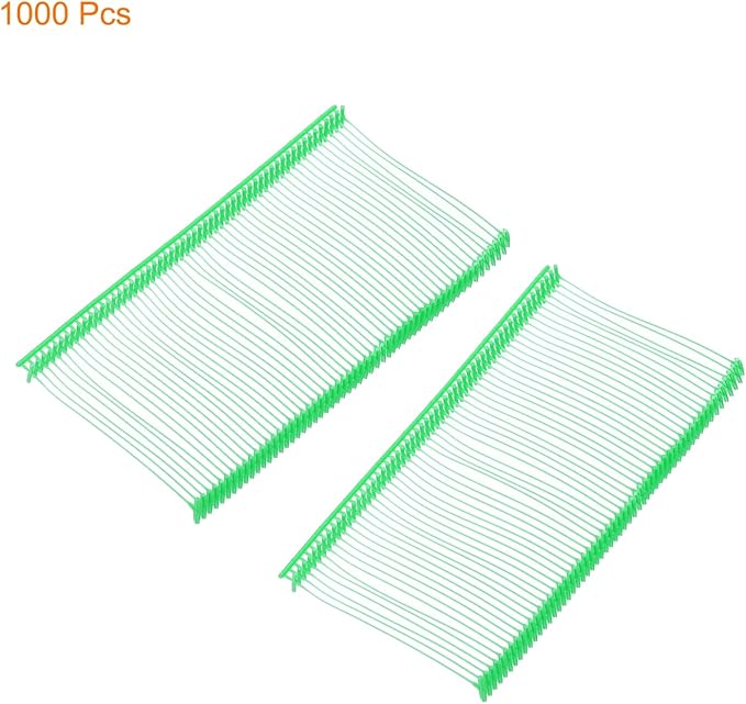 MECCANIXITY Standard Tagging Fasteners,Plastic Regular,Standard Label Gun Price Tagging Barbs for Garment Price Tag Label Tagging Barbs 50mm/2 Inch,Pack of 1000 Light Green