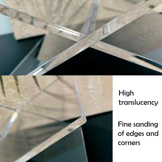 Clear Acrylic Book Holder，Transparency Reading Open Book Stand with Paperweight, Perfect for Cookbooks, Magazines and Bible Display (Clear-Extra Large)