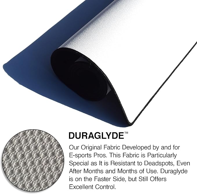 MPCO. Blueprints Large Gaming Desk Pad - 36" x 17" Duraglyde Fabric Browning 1911 – White Desk Mats - Non-Slip, Washable, Smooth Glide for Precision Gaming & Work