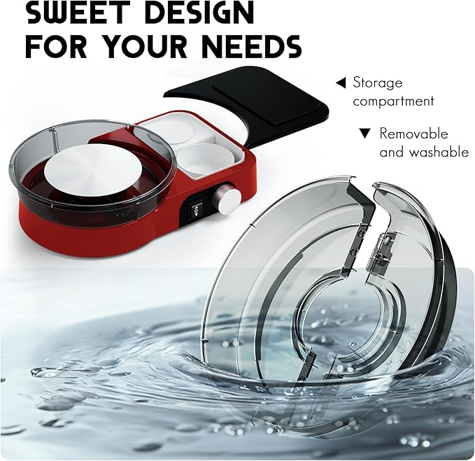 Pottery Wheel for Kids Adults and Beginners - Complete Pottery Set with 6" Turntable with Two-Way Rotation, 2.2lb Clay, Art Supplies Sculpting Tools, Craft Christmas Gifts for Teens Adults (Red)