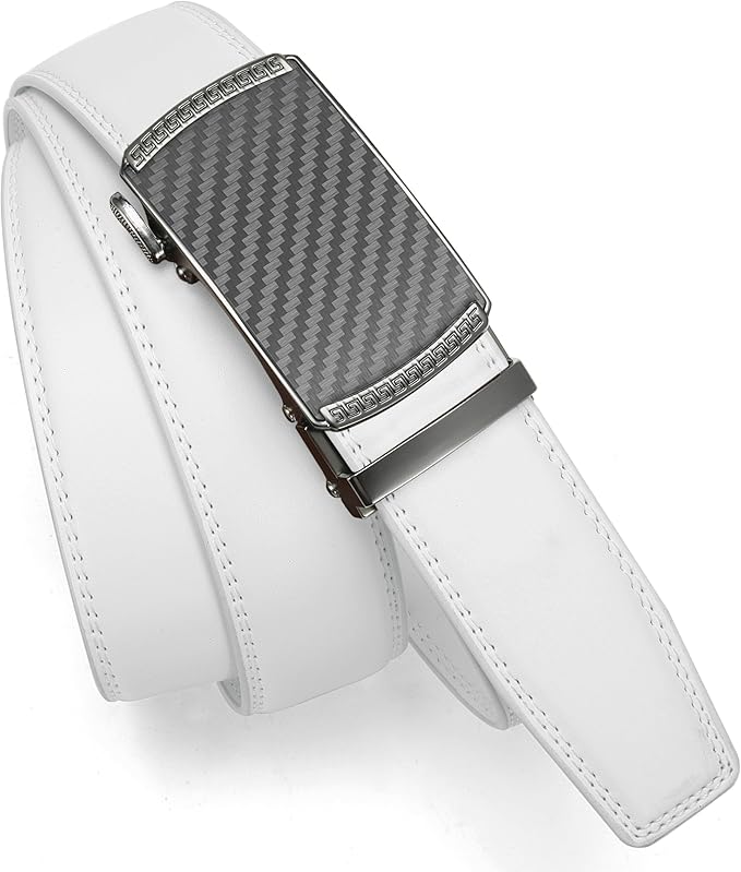 CHAOREN Mens Belt Leather Ratchet Belt - Customizable Fit, Effortless Style (35mm)