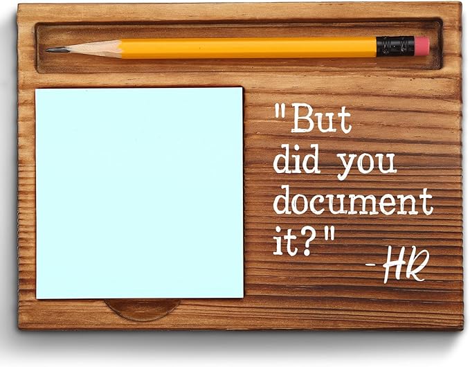 vizuzi Thank You HR Sticky Note Holder, Funny Human Resources Gifts, HR Gifts for Coworkers, HR Retirement Graduation Appreciation Gifts for Women, Men, Self-Stick Note Pad Holders ZSS21