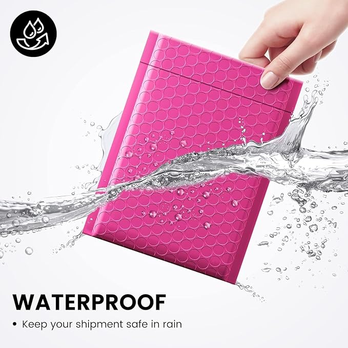 Fuxury Bubble Mailers 6x10" Pink Padded Envelopes 9600 Pack Bulk Strong Adhesion Full Pallet of Padded Mailers Thick Padded Mailers for Small Business Mailing Small Items,Jewelry,Makeup
