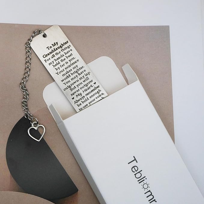 Granddaughter Gifts from Grandma Grandpa, to My Granddaughter Bookmark, 16th 18th 21st Birthday Gift for Granddaughter Birthday Christma 2025 Graduation Gifts for Granddaughter from Nana