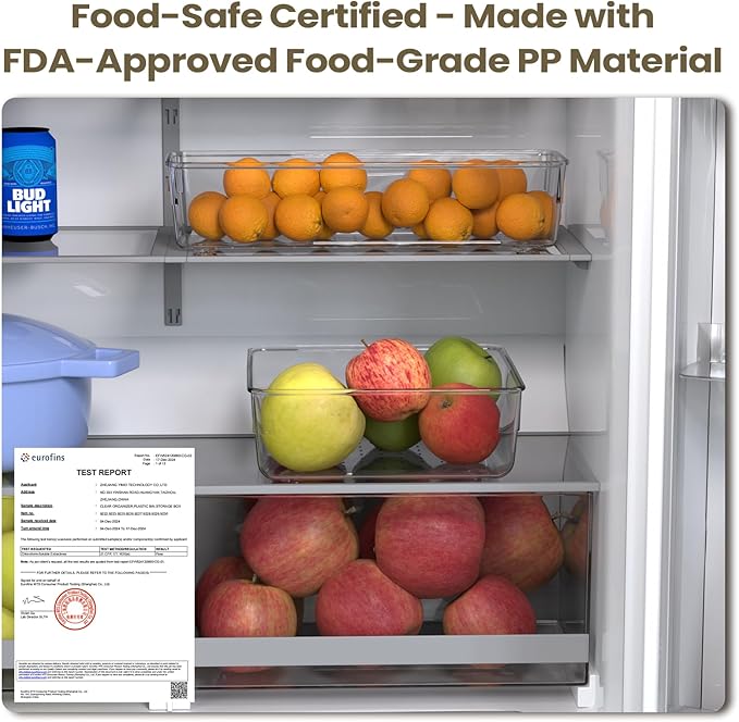 27 PCS Clear Plastic Drawer Organizer Set, 4 Sizes Acrylic Drawer Storage Trays Non Slip Storage Bins for Makeup, Jewelry, Gadgets for Kitchen, Bedroom, Bathroom, Office