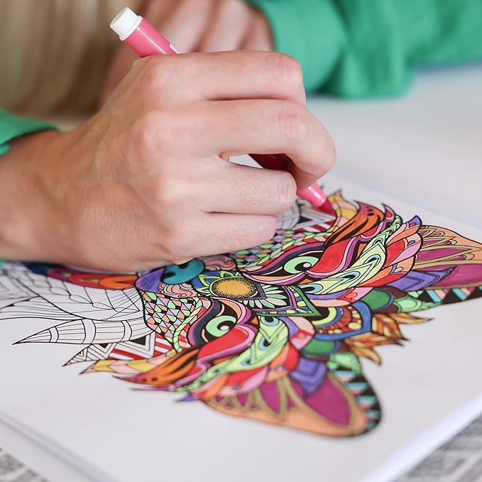 Marvin's Magic - Original x 25 Amazing Marker Pens - Color Changing Magic Pen Art - Create 3D Lettering or Write Secret Messages - Includes 25 Colour Changing Pens