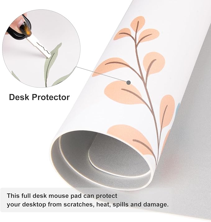 Colorful Star Large Mouse Pad, Green Pink Waterproof Desk Mat, Abstract Boho Double Sided Computer Gaming Mouse Pad, XXL Full Desk Mousepad Non Slip Desk Pad for School Office Home 31.5" x 15.7"