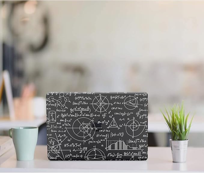 DTangLsm Compatible for MacBook Air 13 inch Case 2021-2018 Release A2337 M1 A2179 A1932 with Touch ID, Smooth Plastic Hard Shell Protective Cover+Keyboard Cover for Mac Air 13 Case 2020, Math Formula