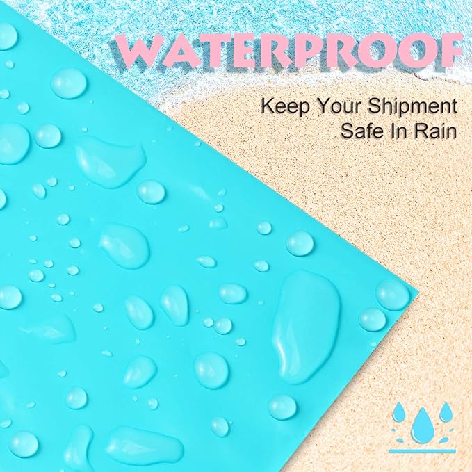 UCGOU Poly Mailers 10x13 Inch Teal 100 Pack Shipping Bags #4 Strong Mailing Envelopes Boutique Packaging Postal Self Seal Adhesive Waterproof and Tear Proof Small Business for Clothes Books