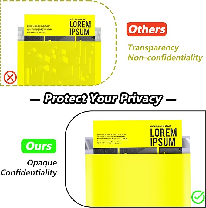 JinRuiKJ Thank You Poly Mailer 12x15.5 Inch 50 PCS, Shipping Bags for Clothing, Packaging Bags for Small Business, Strong Adhensive, Waterproof and Tear-Resistant Mailing Envelopes, Yellow