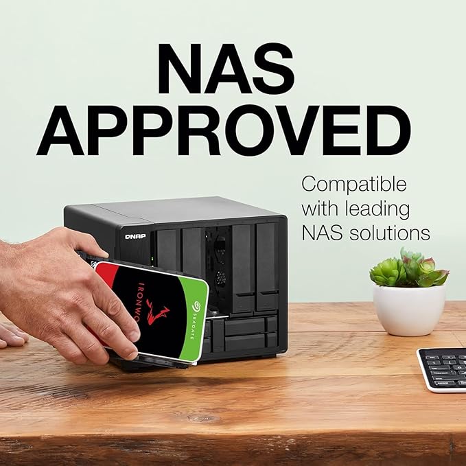 Seagate IronWolf 12TB NAS Internal Hard Drive HDD – CMR 3.5 Inch SATA 6Gb/s 7200 RPM 256MB Cache for RAID Network Attached Storage (ST12000VNZ008/ST12000VN0008)