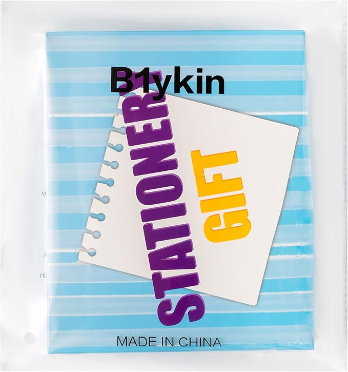 B1ykin Notebook Sticky Notes Stationery Set, 6Pcs Hardcover Ruled Journal Notebook with Planner Stickers, Neutral Pen Bookmarks Clips Birthday Gift for Office Students (Capybara)