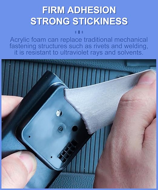 48 Pcs Round Double Sided Sticky Pads Heavy Duty, Made of 3M VHB, Extreme Mounting Foam Tape, Strong Adhesive Tape Squares Waterproof Heat Resistant, Car Home Outdoor Use, 1.18 Inch