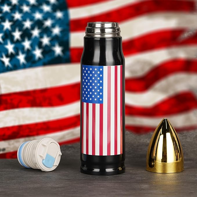 Men Gifts for Christmas from Daughter Son, 17 oz American Flag Bullet Tumbler, Best Dad Ever Gifts, Mens Stocking Stuffers Idea, Christma Presents for Dad Men