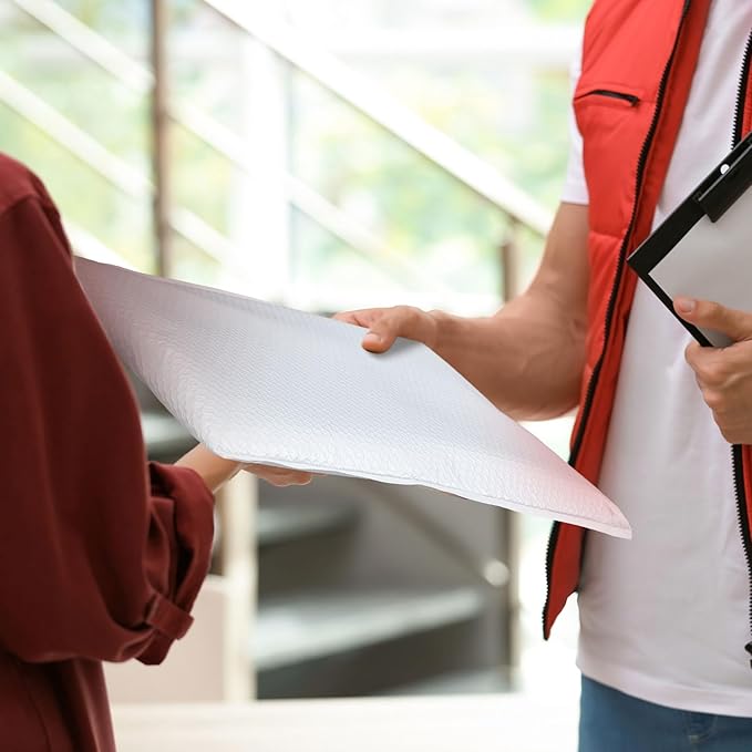 Ireer 20 Pack Large Bubble Mailers 12 x 16" Poly Padded Envelopes Cushioned Mailing Envelopes Bubble Padded Mailers Self Adhesive Waterproof Shipping Bags for Business Christmas Party Gift Packaging