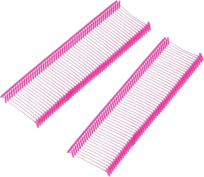 MECCANIXITY Standard Tagging Fasteners,Plastic Regular,Standard Label Gun Price Tagging Barbs for Garment Price Tag Label Tagging Barbs 25mm/1 Inch,Pack of 1000 Rose Red