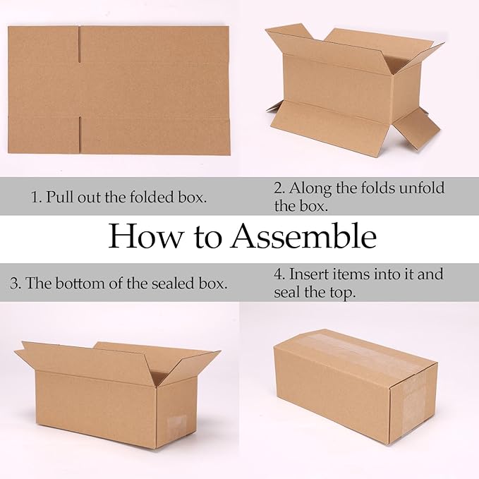 4x4x4 Shipping Boxes Set of 40, Brown Kraft Corrugated Cardboard Small Boxes Mailers for Packaging(10.2x10.2x10.2 cm)