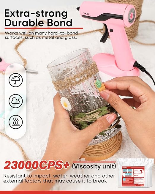 SHALL Full Size Hot Glue Sticks, 0.43” Dia x 4” Long, 120-pack Clear Hot Melt Glue Gun Sticks for All-Temp Glue Guns, Multipurpose for Kids Adults DIY Art Craft Sealing Repairing Festival Decoration