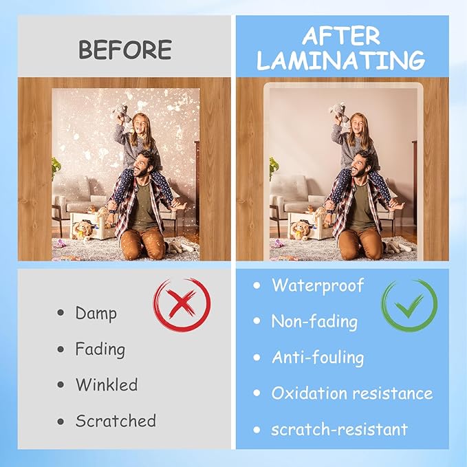 [5mil 100 Pack] InpourPack Laminating Pouches, 5 Mil Clear Thermal Laminating Pouches 9 x 11.5 Inch Laminating Sheets for Laminator, Holds 8.5 x 11 Inch Sheets