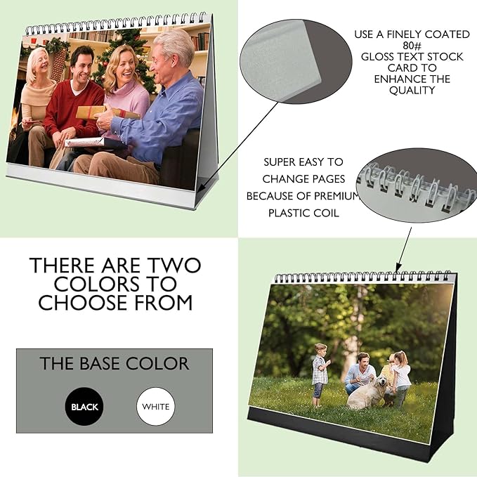 Custom Calendar 2026 Christmas New Year Gift Personalized Photo Pictures Printing Customized Photos Calendar for Wall Desk Office Home Family Anniversary