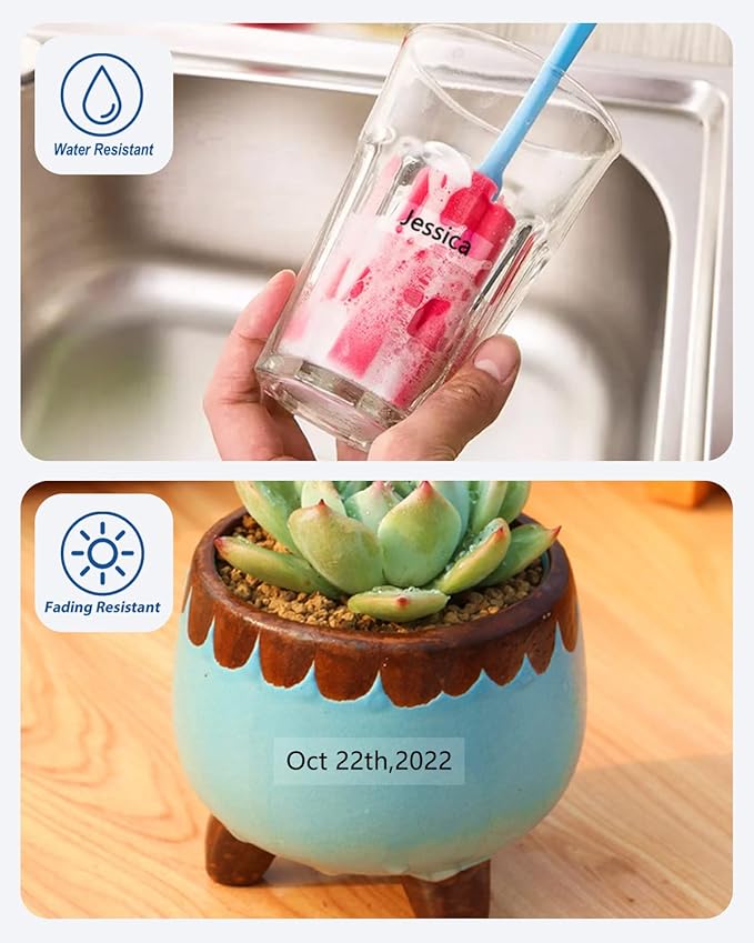 Tape Tze Tz Clear Compatible with 18mm 0.7 Laminated Brother P Touch Label Maker Tape TZe-141 TZe141 Label Tape for PT D400 D600 D610 P710BT, Black on Clear, 3/4 Inch x 26.2 Feet