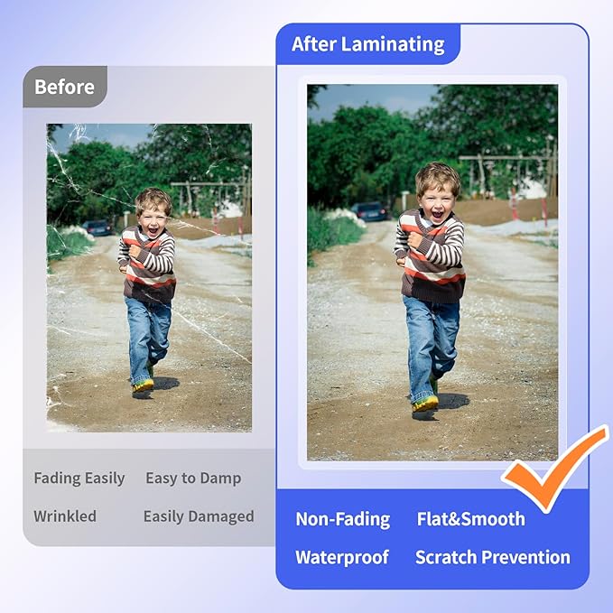 100 Pack 5Mil Legal Size Laminating Sheets 8.5"x14" (9x14.5) - Choise for Teachers and Officers-Thermal Pouches, Compatible with All Laminators for Documents/Cards/Photos