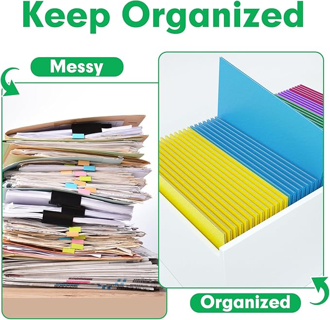 Two Pocket Folders, PANDRI 125 Pack 2 Pocket Folders, Letter Size Paper File Folder for School Office Home Business, Assorted 5 Colors