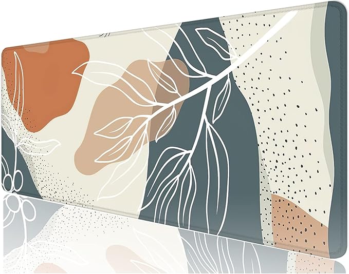 Desk Mat, 32" x 12" XXL Extended Large Gaming Mouse Pad, Desktop Decor Desk Pad, Cute Men Women Office Supplies and Accessories, XL Mouse Mat for Laptop & Keyboard, Desert Flower