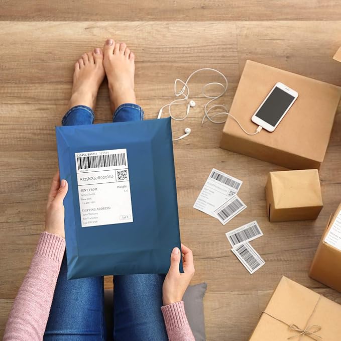 UCGOU Poly Mailers 10x13 Inch Navy Blue 100 Pack Shipping Bags #4 Strong Mailing Envelopes Boutique Packaging Postal Self Seal Adhesive Waterproof and Tear Proof Small Business for Clothes Books