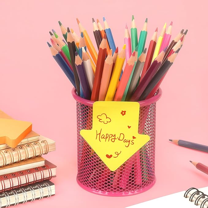 Arrow Shape Sticky Notes 8 Color Bright Colorful Sticky Pad 75 Sheets/Pad Self-Sticky Note Pads (8 Pads)