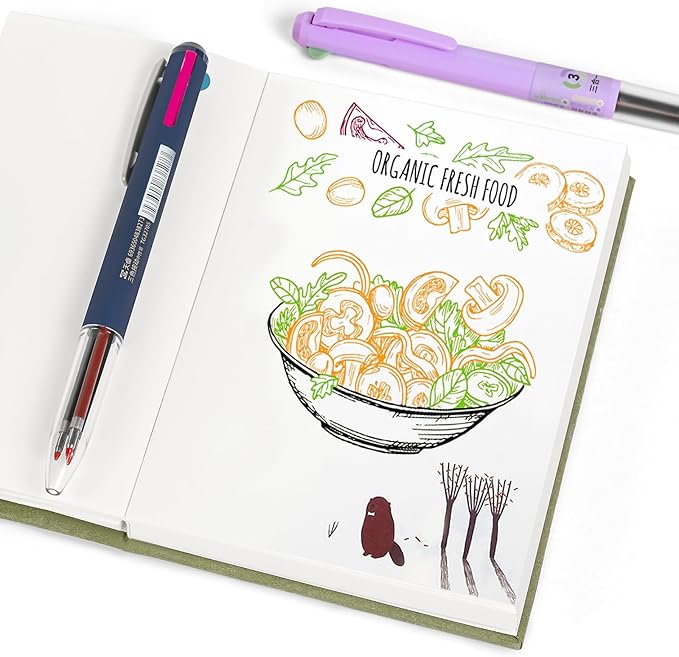 12 PCS Multicolor Gel Pen, 0.5mm Colored Pens, 3-in-1 Multicolor Ink Pens, 18 Colors Retractable Pen for Journaling Planner Office, Office Supplies