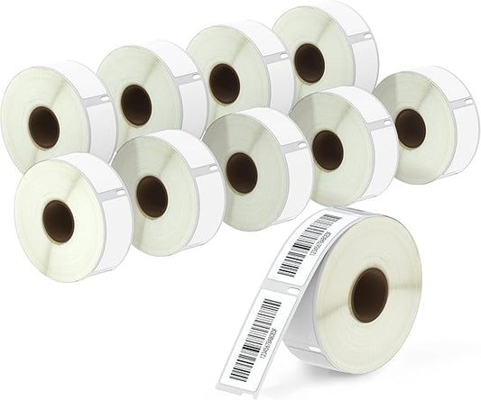 BETCKEY - Compatible DYMO 30336 (1" x 2-1/8") Rerurn Address Labels - Compatible with DYMO Labelwriter 450, 4XL, NOT FIT 550 & 5XL [10 Rolls/5000 Labels]