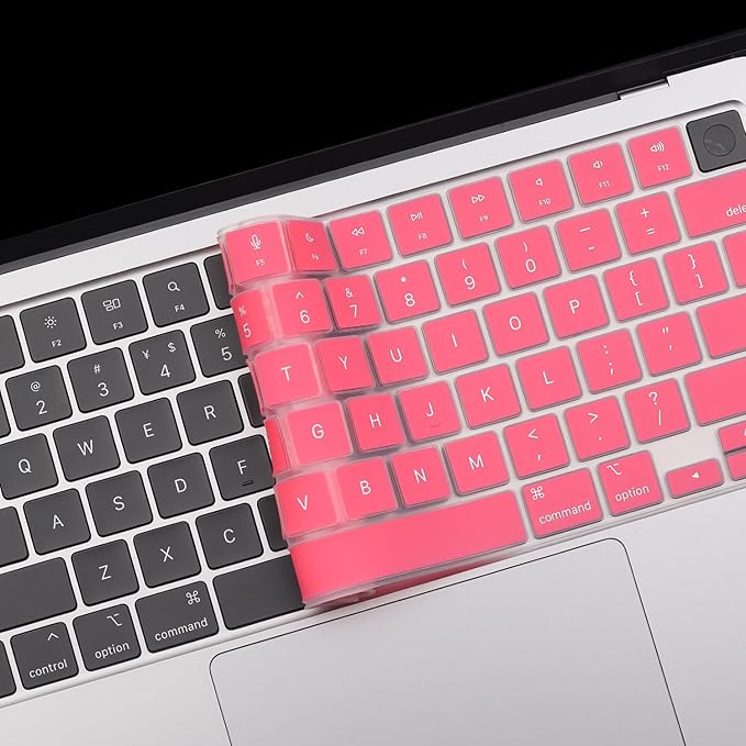 2 Pack Keyboard Cover for 2025-2023 MacBook Air 13" 15" M4 M3 M2, 2025-2021 MacBook Pro 14" 16" M4 M3 M2 M1 Pro/Max, Ultra Thin Keyboard Skin for 14.2" 16.2" MacBook Pro /13.6" 15.3" MacBook Air, US