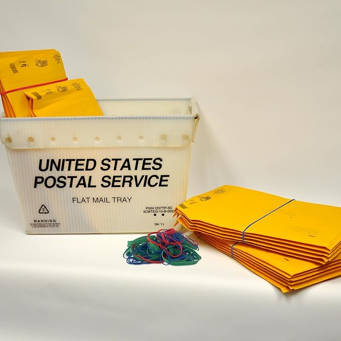 Upgrade Office Supply UPG22754ACS Assorted Size & Color Rubber Bands, 10 lb Case (40 Bags), Made in USA