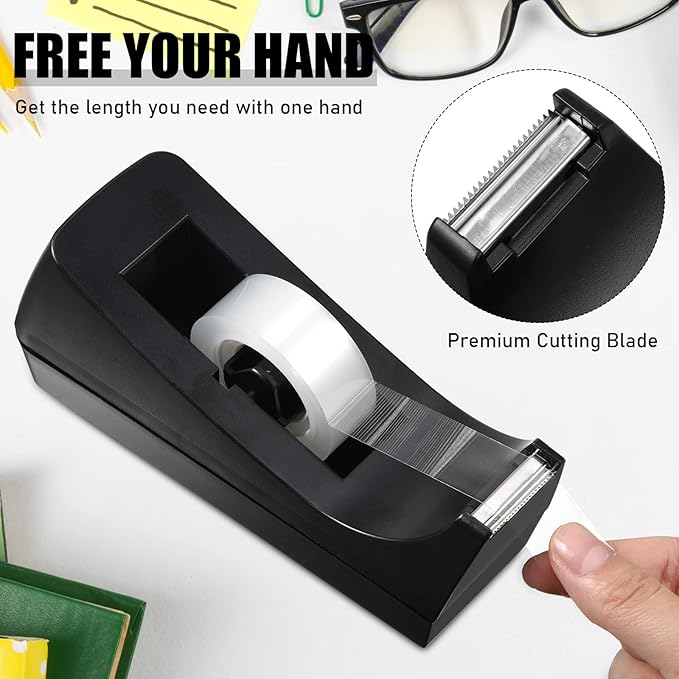 10 Pcs Tape Dispenser Staplers for Desk with Staples and White Tapes 25 Sheet Capacity School Office Stapler