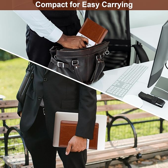 ZCZN Lined Journal Notebooks for Work, 5.5x8.3 in, 192 Pages, Hardcover Leather A5 Journals for Writing, Diary & Travel, College Ruled Journaling Notebooks for School, Office, Home (Brown*6)