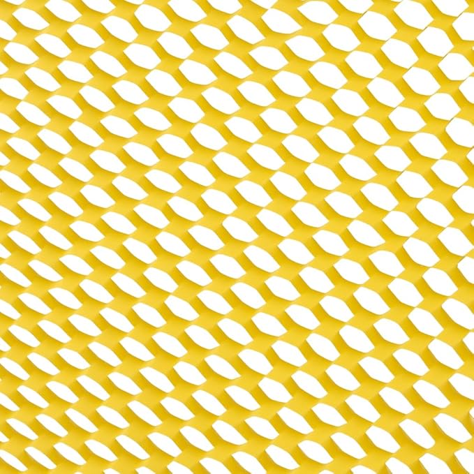 JAM PAPER Honeycomb Packing Paper Roll - 12" x 328' - Lemon Yellow - 328 Sq Ft - 80 GSM - Roll Sold Individually