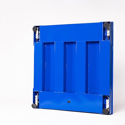 PEC Tools FS Series Professional Grade Steel Floor Scale - Heavy-Duty Pallet Scale and Shipping Scale for Industrial Use - Weighing Scale for Packages Up to 1000x0.1lb - 24x24