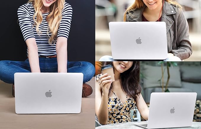 CISSOOK Compatible with MacBook Pro 13 Inch Case 2025-2020 A2338 A2251 A2289 Model, Frosted Clear Hard Shell Case with Keyboard Cover for MacBook Pro 13" M1 M2, Matte Clear