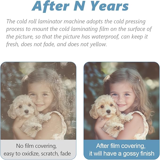 Manual Cold Laminator, 12 Inch A4 Laminating Machine - Cold Press Laminator