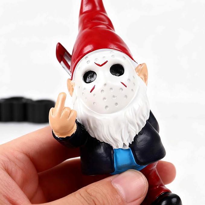 Gnomes Middle Finger Gifts Horror Decor Gnomes Boo Basket Stuffers