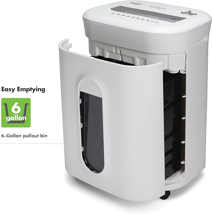 Aurora AU1802XA Anti-Jam 18-Sheet Crosscut Paper and CD/Credit Card Shredder/ 6-Gallon Pullout Basket / 60 Minutes Run Time