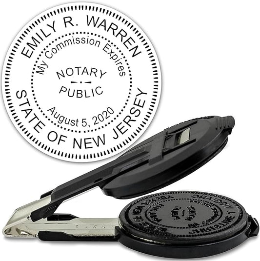 MaxMark Insert Only for Notary Seal Round Embosser for New Jersey State