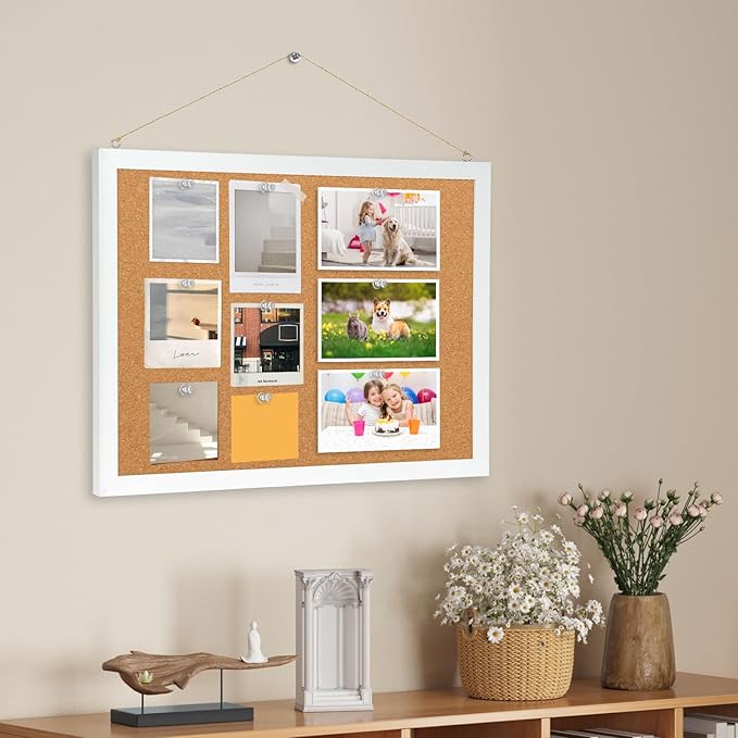 60Pcs Push Pins for Bulletin Board, Thumb Tacks for Cork Board, Clear Plastic Head, Steel Tip, Thumbtacks for Wall Poster Photo Maps Pictures Office Home Decor