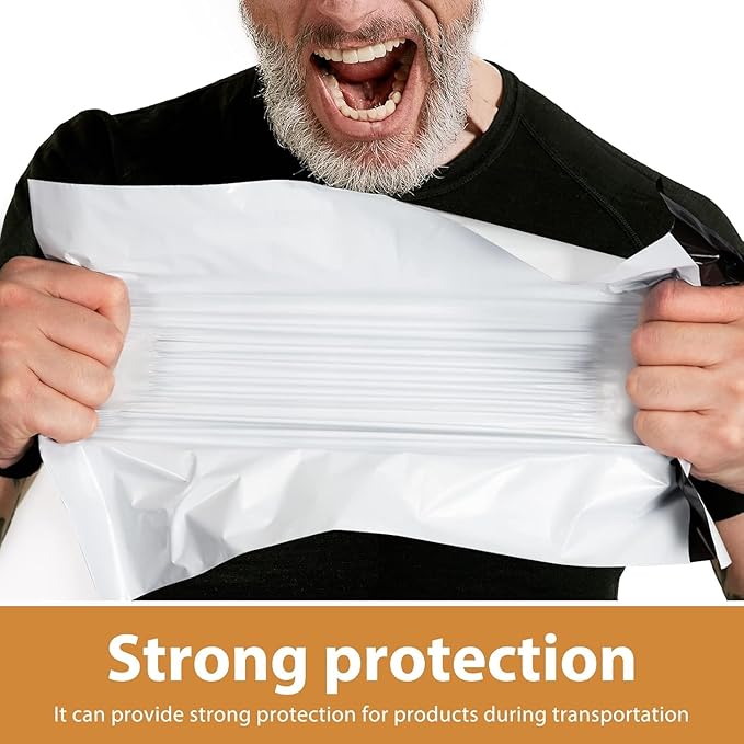 Metronic Poly Mailers 19x24 Inch 1000 Pcs White, Large Shipping Bags for Clothing, Strong Thick Mailing Bags with Self Adhesive, Waterproof and Tear-Proof Large Package Bags in Bulk for Small Business
