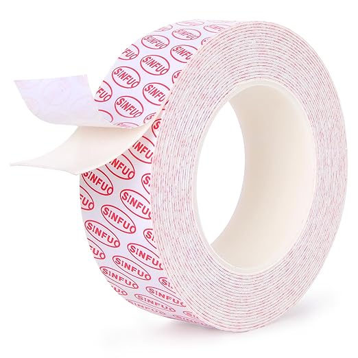 Double Sided Foam Tape Heavy Duty, Removable Damage Free Adhesive Tape, Residue Free Tape Picture Hanging Adhesive Strips Suitable for Indoor and Outdoor Installation Home Office(1.57" x 22Ft)